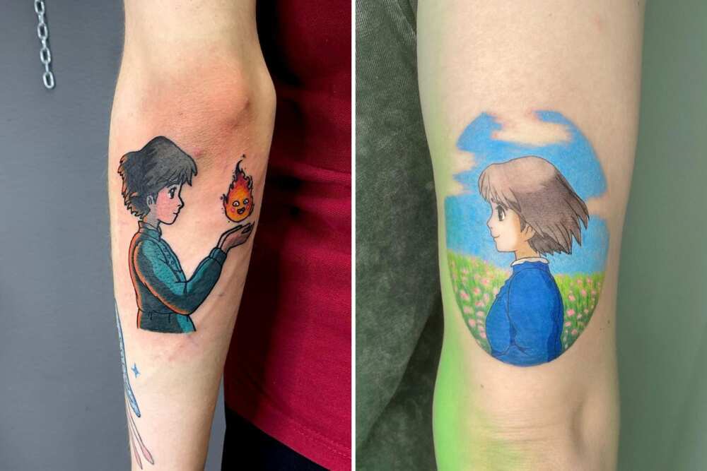 Simple anime tattoos