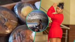 "It won't matter in heaven": Yemi Alade quits race of acquiring flat tummy, shares video of feast