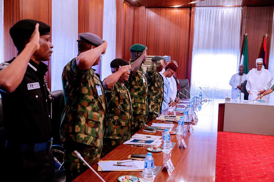 Elections 2019: Details of Buhari’s meeting with security chiefs emerge