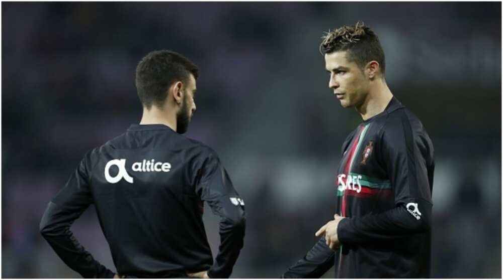 Portuguese star Bruno Fernandes defends Cristiano Ronaldo with thinly-veiled swipe at Juventus