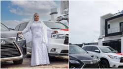 This is to encourage ladies: Laide Bakare celebrates as she shows off two new cars & house, shares video