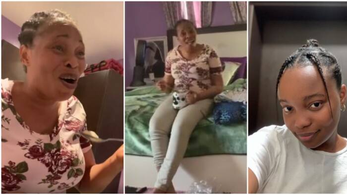 Gospel singer Tope Alabi reacts in funny way to daughter’s influencer challenge (video)
