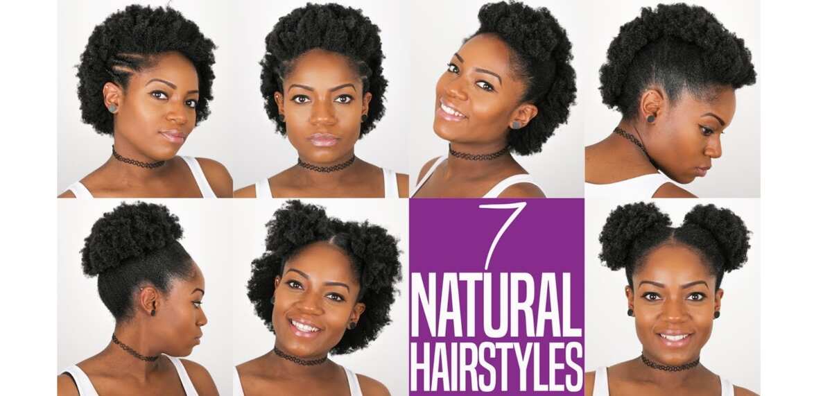 How to style short natural hair after washing 
