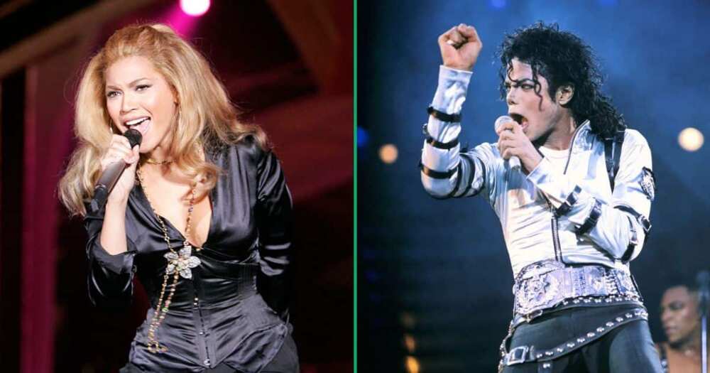 Beyoncé and Michael Jackson performs the same song