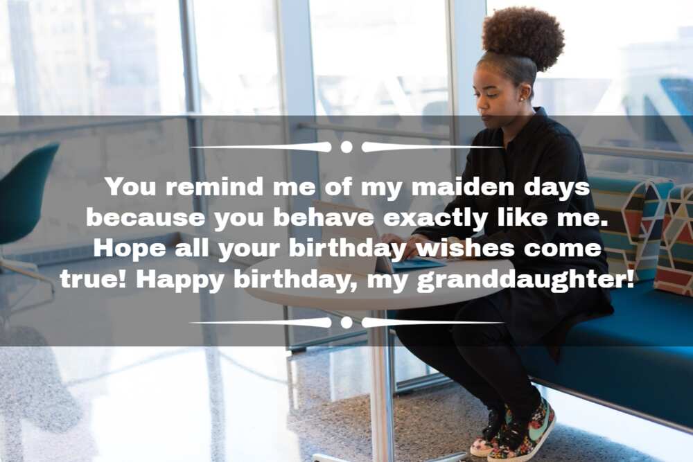 Nice birthday message for a granddaughter