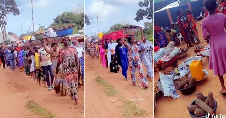 Villagers assist man in paying lover's bride price
