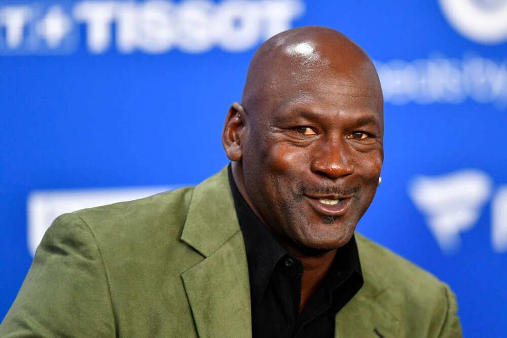 Michael Jordan assiste à une conférence de presse avant le match NBA Paris Game entre Charlotte Hornets et Milwaukee Bucks le 24 janvier 2020 à Paris, France. (Photo d'Aurélien Meunier/Getty Images)