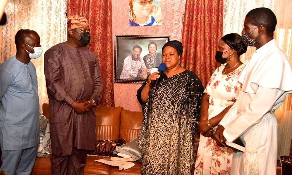 Emotional Photos as Lagos Govt Officials Visit Family of Prophet TB Joshua