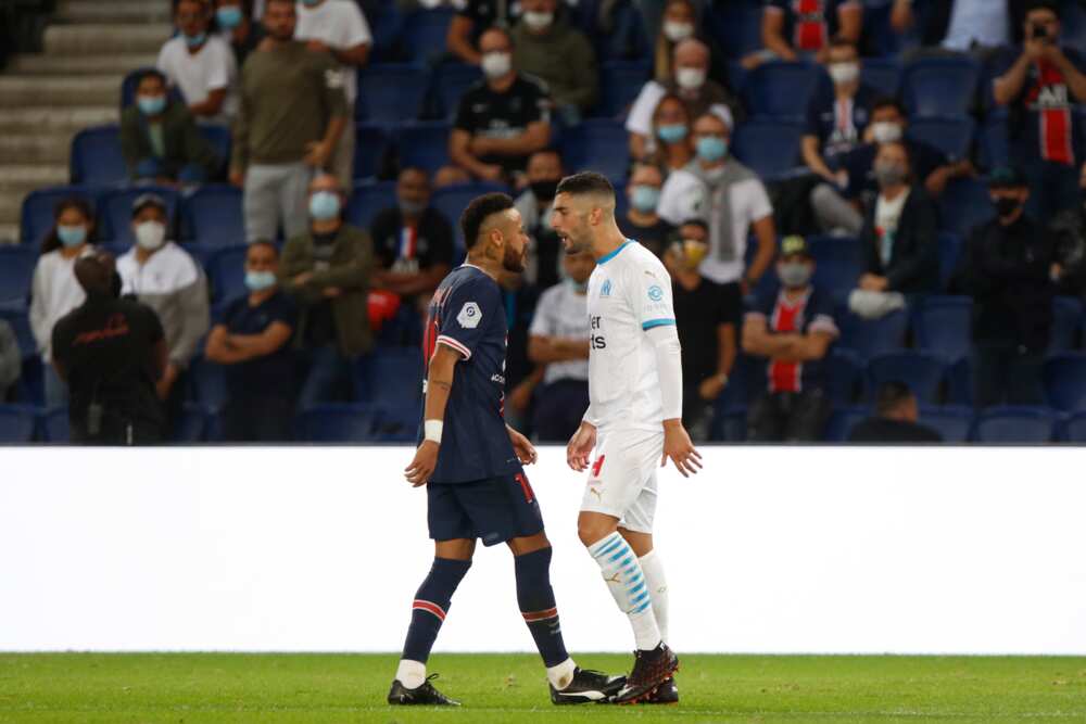 Neymar faces 7-game ban after pushing Marseille defender Alvaro Gonzalez
