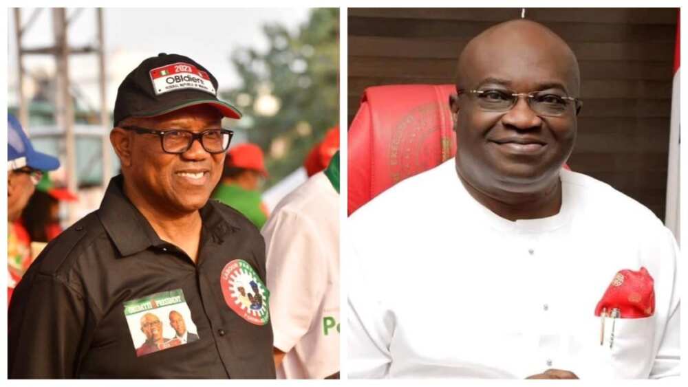 Abia state, Peter Obi, 2023 general election, Governor Okezie Ikpeazu, PDP, Labour Party, Obidients