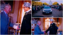 Buhari responds as King Charles III of England asks if he has house in UK, photos, video emerge