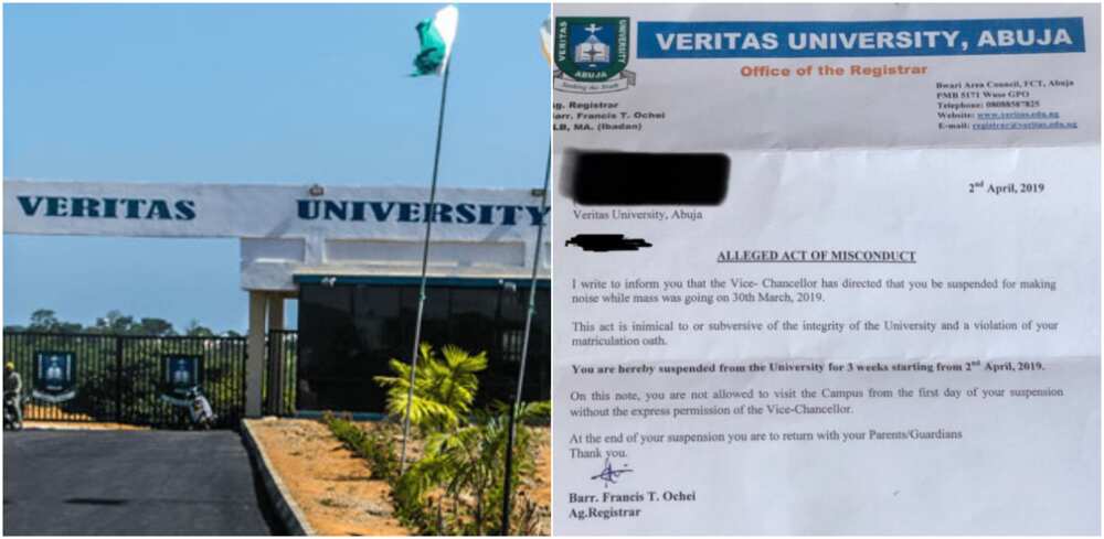 Private university suspends student for 3 weeks over noise making