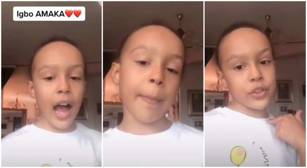 Photos of Italian kid whose mum is Igbo speaks Igbo laguage very well.