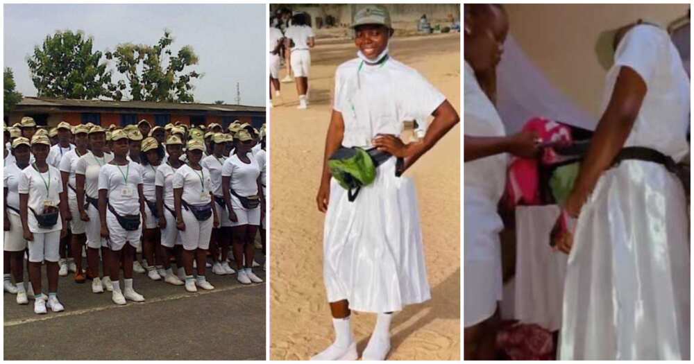 Video shows Oyo state corps member rocking long skirt in camp, wows many