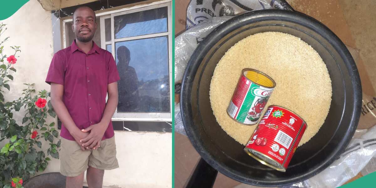 Nigerian man buys bag of rice at N52k, sells at N1k per derica, shares awesome result
