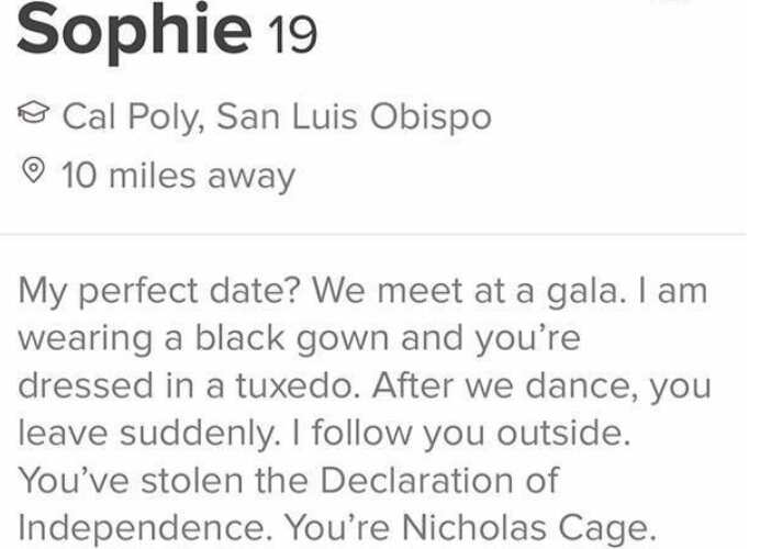funny dating profiles