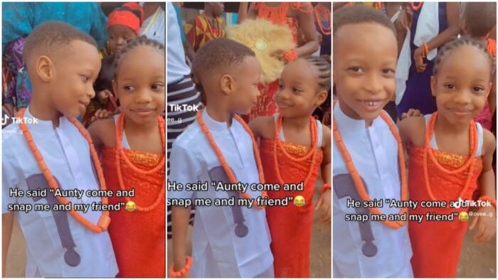 "God am I a spoon?" Boy sees fine girl at event, locks eye with her in front of his sister