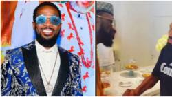 Why is he showing respect: Nigerian ask as video of D’Banj gifting Anthony Anderson customised cologne emerge