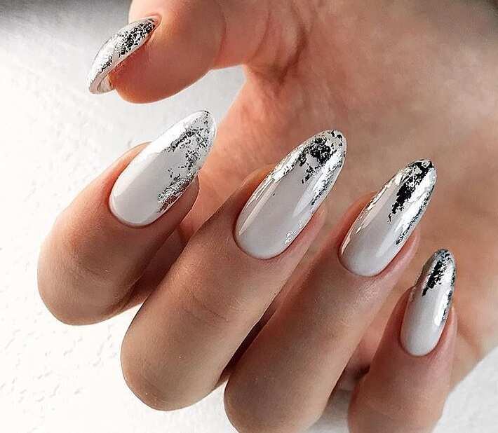 Wedding acrylic nails
