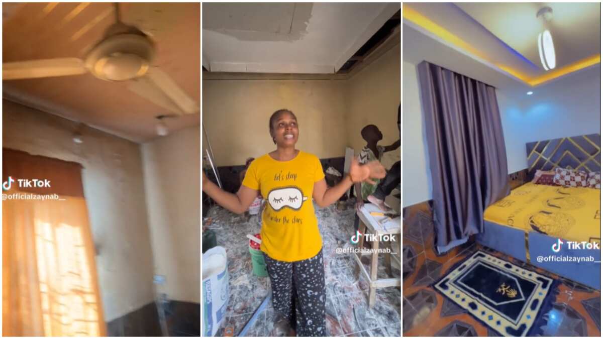 Watch the video of how this lady surprised her father with a new room makeover