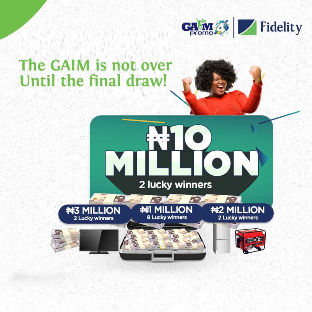 Fidelity Bank Says the GAIM Is Not Over Until the Final Draw