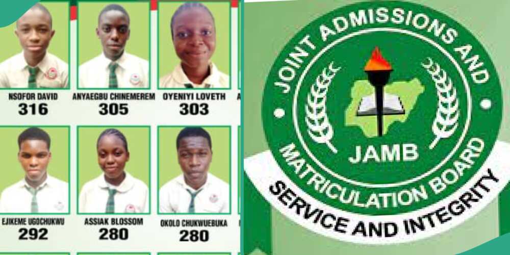 Teacher shares JAMB results of his students.
