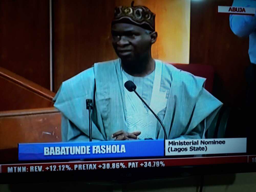 Buhari's ministerial nominee, Fashola, appears before Senate