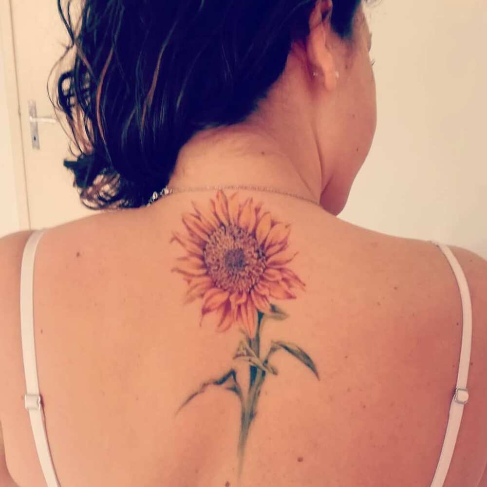 Sunflower tattoo