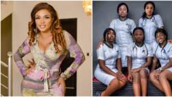 "Olamide reminds me of one strict senior": Iyabo Ojo funnily describes Wizkid, Davido, others in nurse outfits