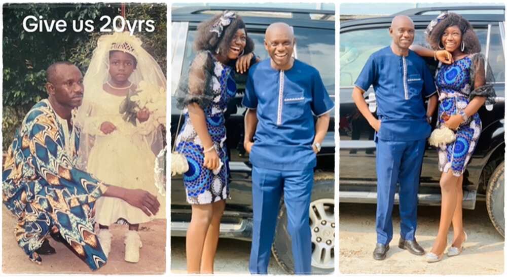 Photos of a Gospearl with her father. Photos of a Gospearl with her father.