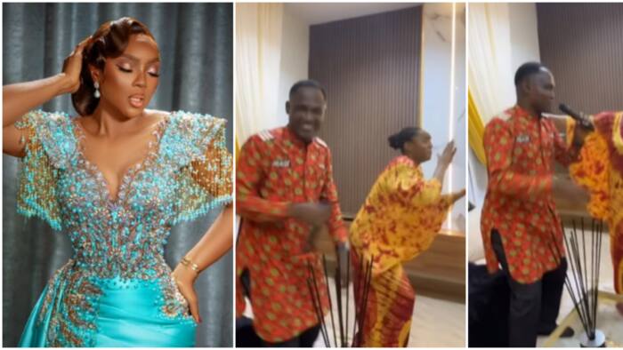 Chioma Akpotha at 43: Actress scatters dance floor as gospel singer storm her house in sweet video