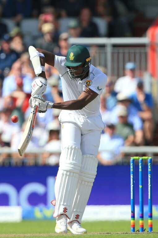 Useful innings - South Africa's Kagiso Rabada made 36 in a total of 151 all out against England in the second Test at Old Trafford