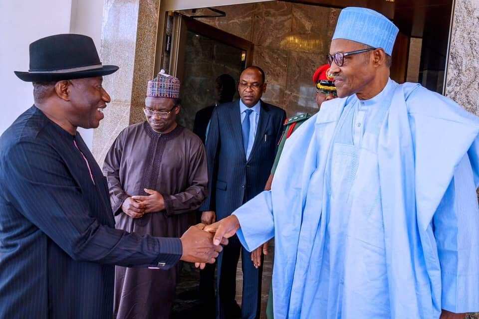 Buhari holds closed-door meeting with Jonathan in Abuja