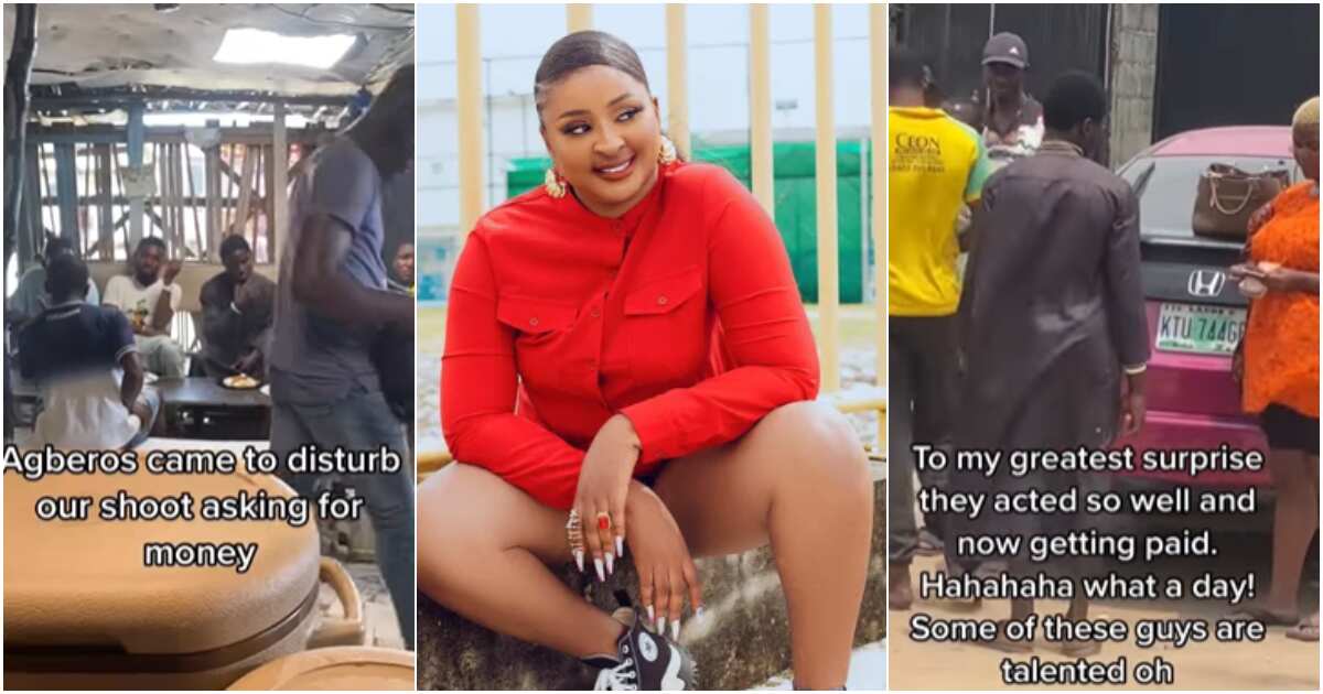 Actress Etinosa has shared a video of her encounter with some thugs who cam...