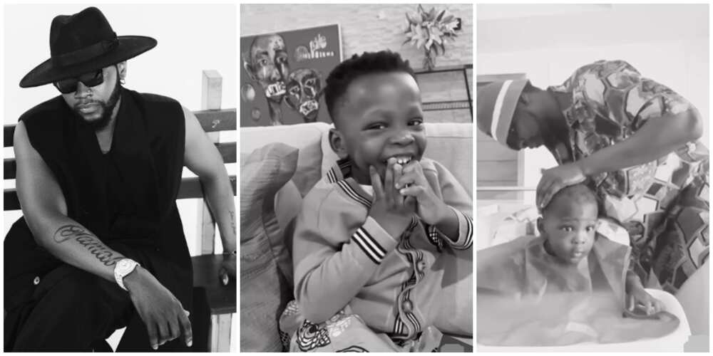 Photos of Kizz Daniel and his sons