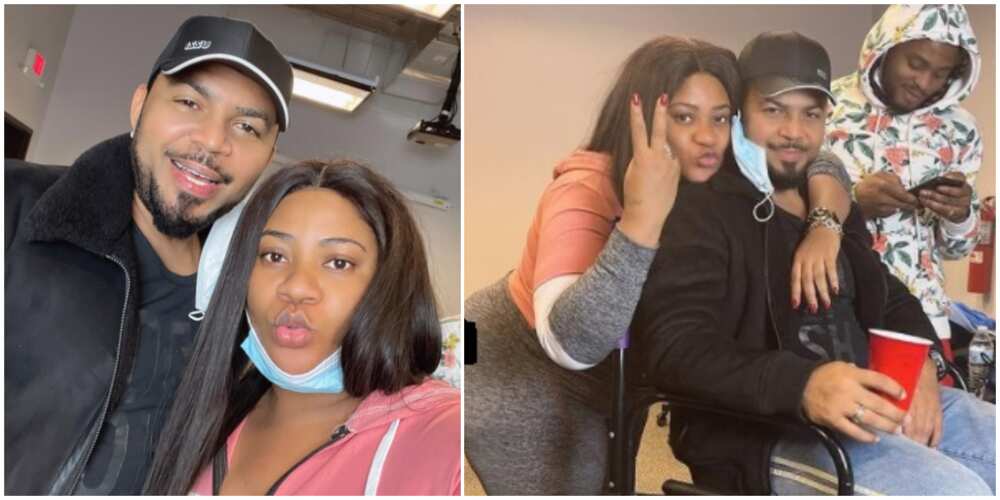 Nkechi Blessing shares cute photos with Ramsey Nouah, says 'he is a whole mood'