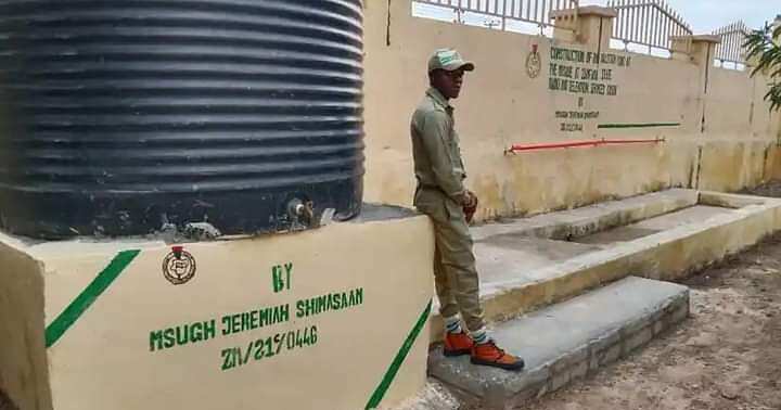 Corps member, renovates mosque, Zamfara