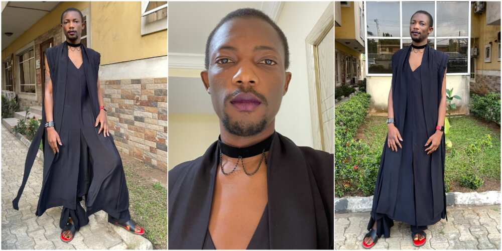 Paystack co-founder, Ezra Olubi, shares photos of the bizarre attire he rocked to a wedding ceremony