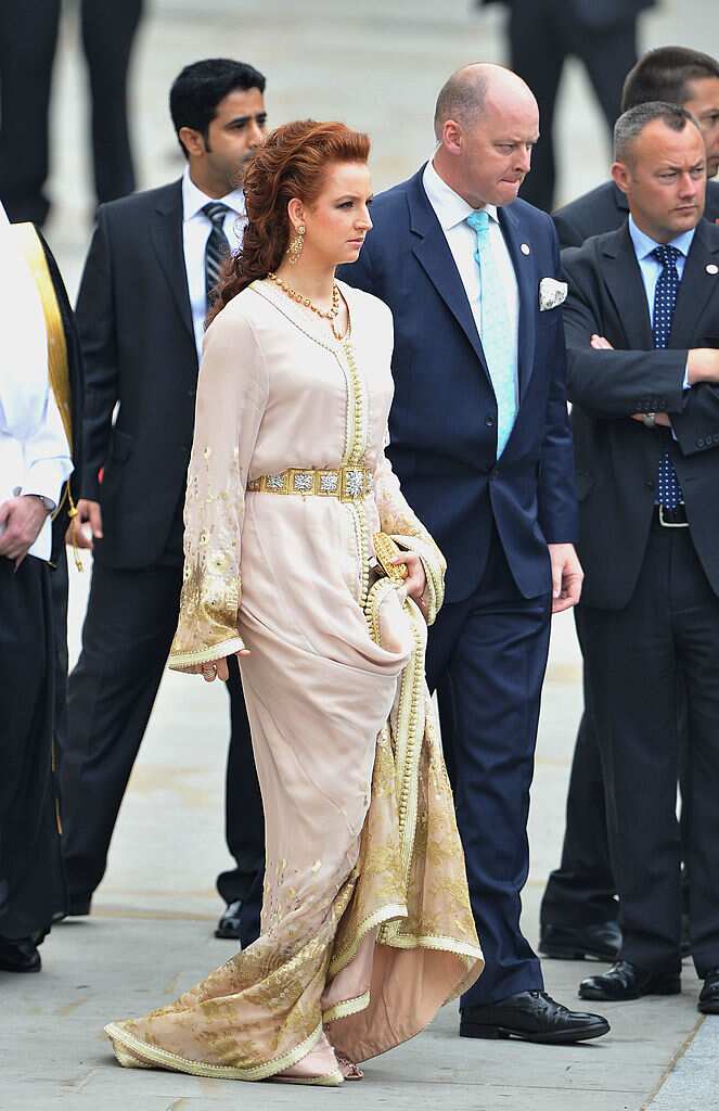 Phopto de la princesse Lalla Salma du Maroc avec un caftan