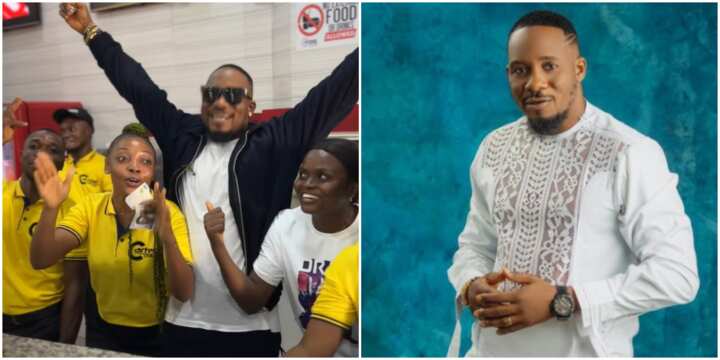 Nollywood Actor Junior Pope Sprays Money at Cinema Staff in Asaba As He ...