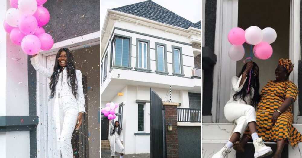 Pretty Nigerian model buys 2nd home in Lekki at age 23 (photo, video)
