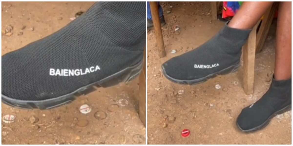Благодаря ти триене забравям The spelling Dey Confuse Me": Video of Fake Balenciaga Shoes Leaves  Internet Users Amused - Legit.ng