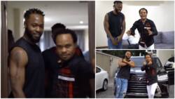 Fun video of Prophet Chukwuemeka Odumeje chilling with Flavour at the singer's home