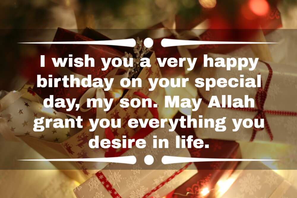 Islamic birthday wishes for son