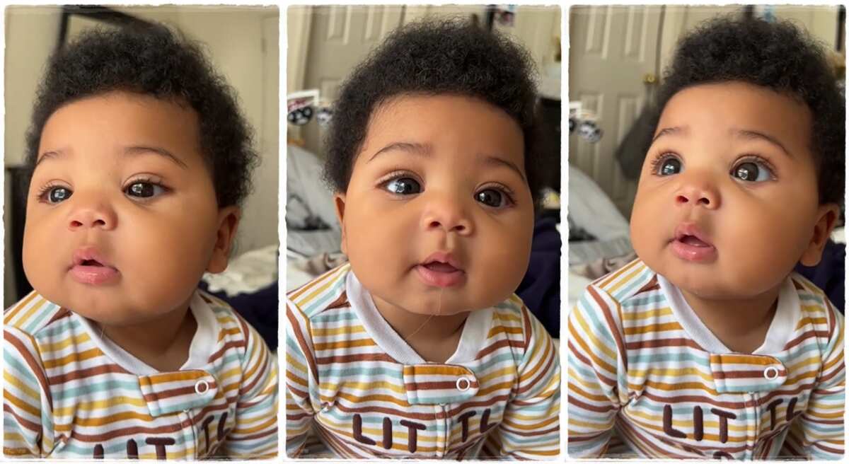 "He Is Adorable": Handsome Baby With Chubby Cheeks Smiles Sweetly, His ...