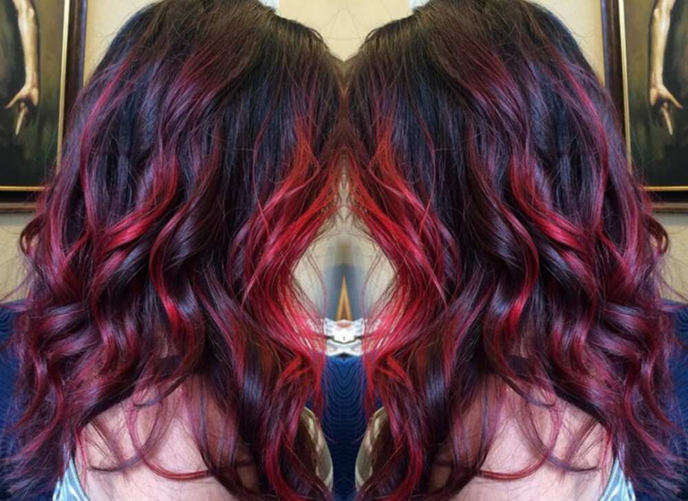 burgundy hair dye