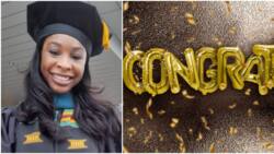Brilliant black lady graduates with PhD from Towson University at age 24