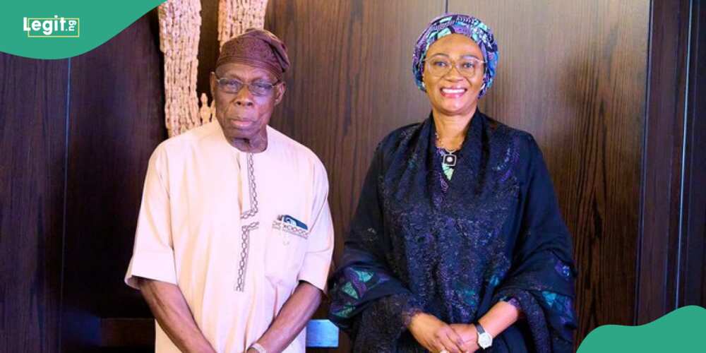 Obasanjo visits Oluremi Tinubu On Sallah celebration