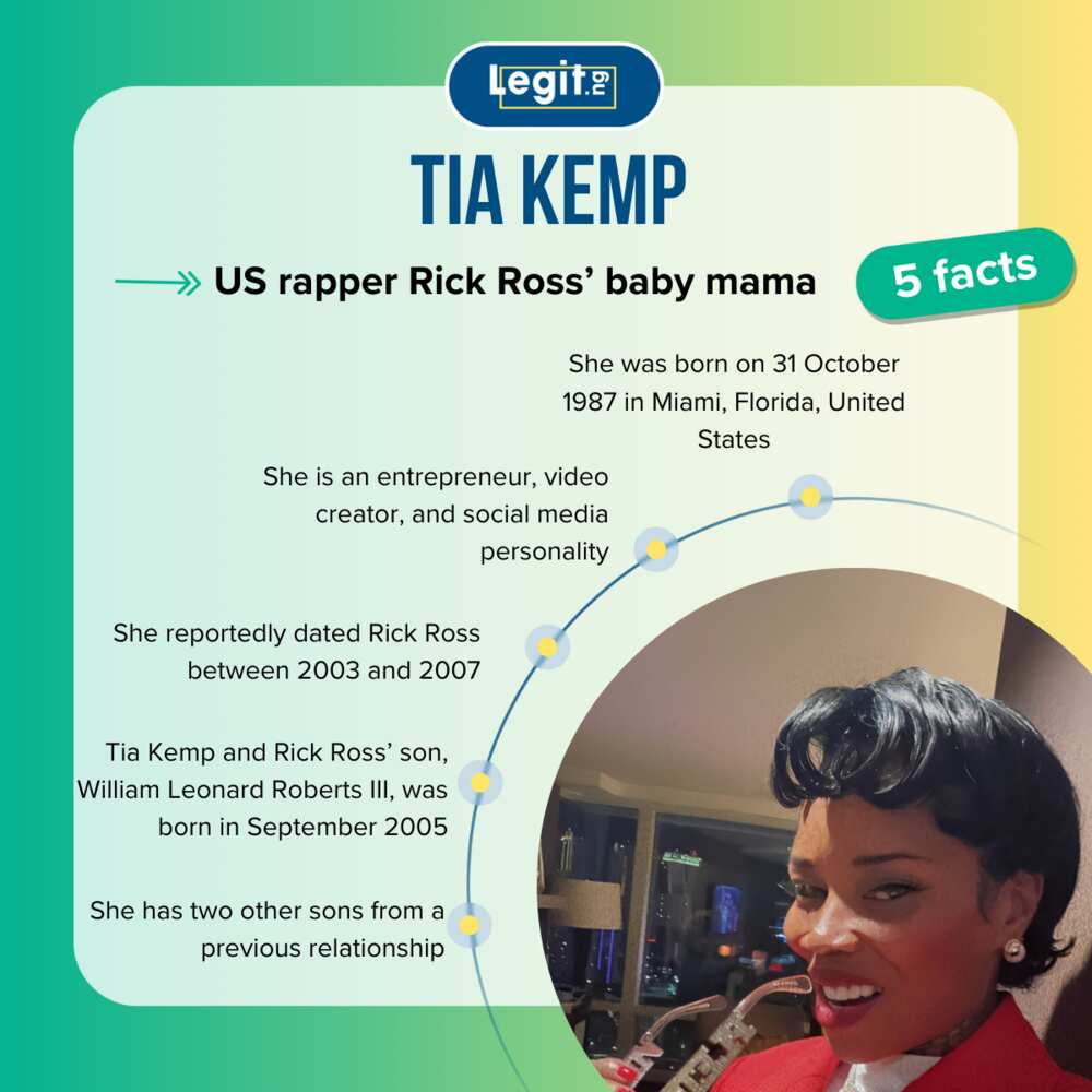Who is Tia Kemp, Rick Ross' baby mama? All you need to know about her