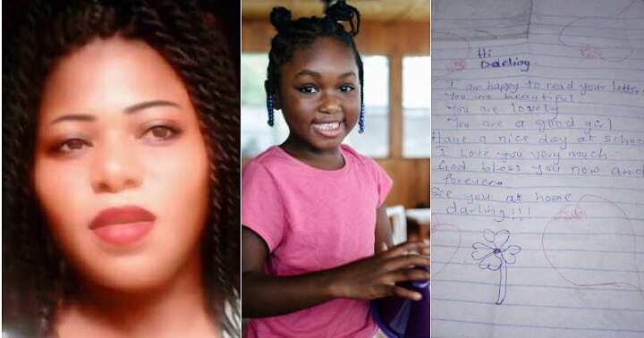 Little girl writes letter to mum, heartwarming